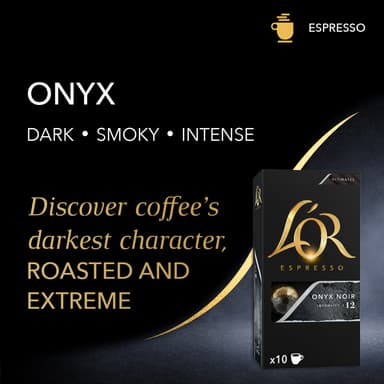 L'OR Espresso 12 Onyx kahvikapselit (10 kpl)