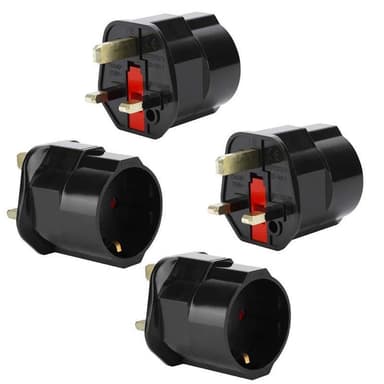 4x Sovitin Travel muunnin Converter (uk tyyppi g-eu)