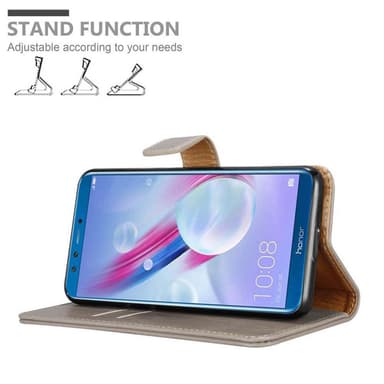 Honor 9 LITE Suojakuori Lompakkokotelo (Ruskea)