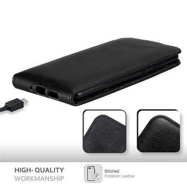Huawei P10 LITE Suojakuori Lompakkokotelo (Musta)