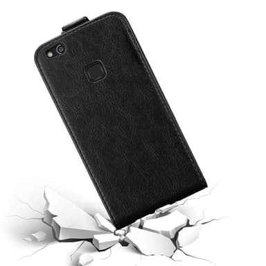 Huawei P10 LITE Suojakuori Lompakkokotelo (Musta)