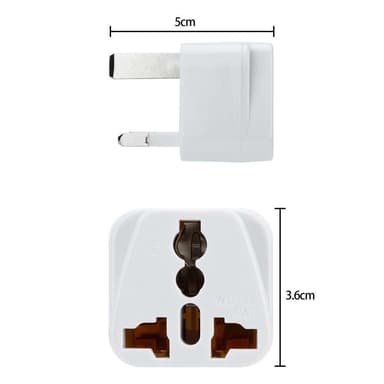 4x Sovitin Travel muunnin Converter (UK tyyppi g)