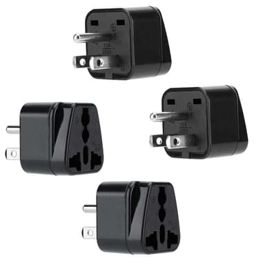 4x Sovitin Travel muunnin Converter (tyyppi b)
