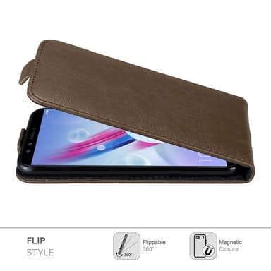 Honor 9 LITE Suojakuori Lompakkokotelo (Ruskea)