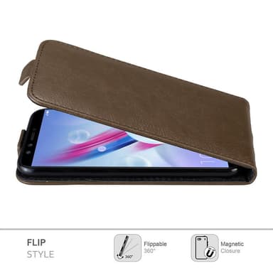 Honor 9 LITE Suojakuori Lompakkokotelo (Ruskea)