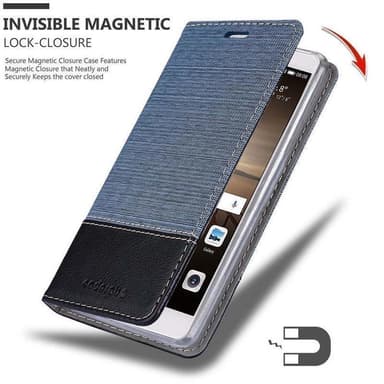 Huawei MATE 9 Suojakuori Lompakkokotelo (Sininen)