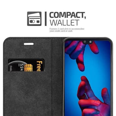 Huawei P20 Suojakuori Lompakkokotelo (Punainen)