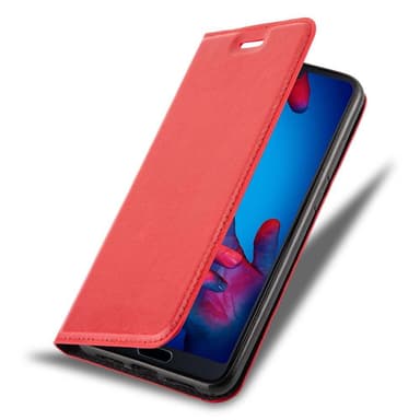 Huawei P20 Suojakuori Lompakkokotelo (Punainen)