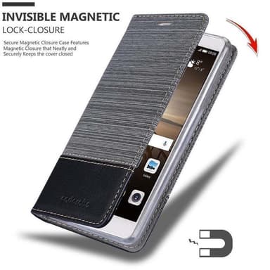 Huawei MATE 9 Suojakuori Lompakkokotelo (harmaa)