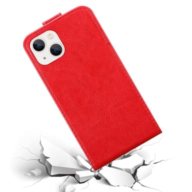 iPhone 14 Suojakuori Lompakkokotelo (Punainen)