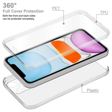 iPhone 11 Suojakuori Kotelo (Läpinäkyvä)