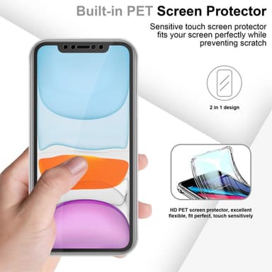 iPhone 11 Suojakuori Kotelo (Läpinäkyvä)