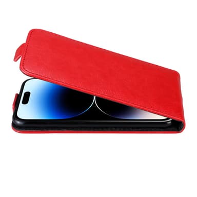 iPhone 14 PRO MAX Suojakuori Lompakkokotelo (Punainen)