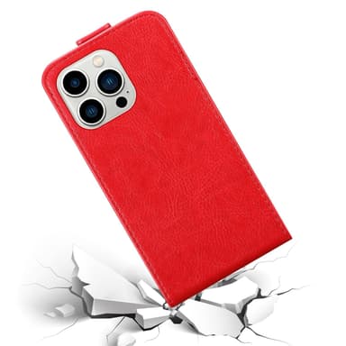 iPhone 14 PRO MAX Suojakuori Lompakkokotelo (Punainen)