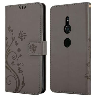 Sony Xperia XZ2 Suojakuori Lompakkokotelo (harmaa)