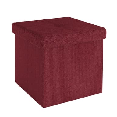 Taitettava Jakkara 30x30x30 cm Jalkatuki (punainen)