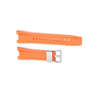 Kellon ranneke hopeisella soljella Casio GST-W300G/GST-W300/GST-S300G/GST-S300 Oranssi