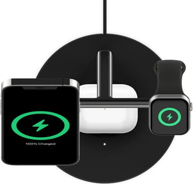 Belkin 3-in-1 MagSafe Compatible Qi2 laturi 15 W
