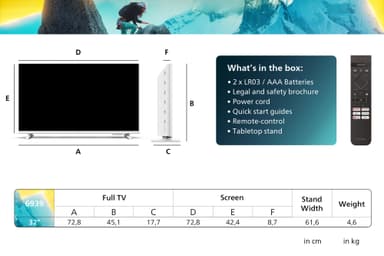 Philips 32” PFS6939 FHD LED älytelevisio (2024)