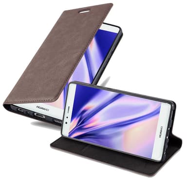 Huawei P9 Suojakuori Lompakkokotelo (Ruskea)