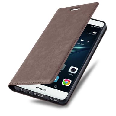 Huawei P9 Suojakuori Lompakkokotelo (Ruskea)