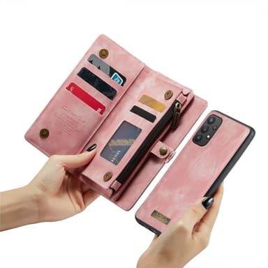 CaseMe puhelimenkotelo 008 11-kortti Samsung Galaxy A32 5G - Vaaleanpu