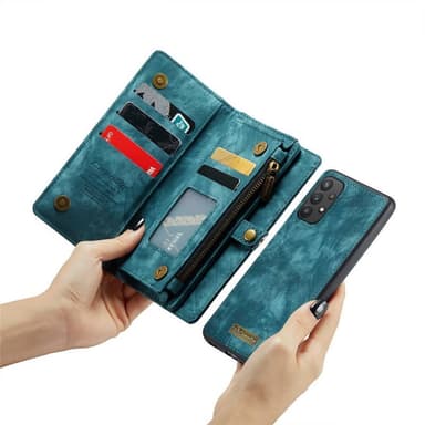CaseMe puhelimenkotelo 008 11-kortti Samsung Galaxy A32 5G - Sininen