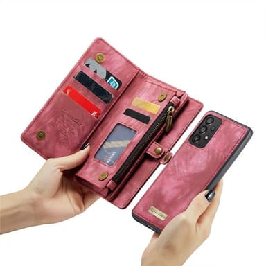 CaseMe puhelimenkotelo 008 11-kortti Samsung Galaxy A33 5G - Punainen