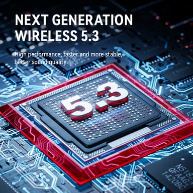 Langattomat kuulokkeet Bluetooth 5.3 kosketusohjaus Musta