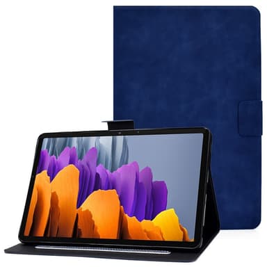 SKALO Samsung Tab S7/S8 PU-nahkainen Lompakkokotelo - Sininen