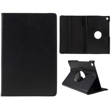 SKALO Samsung Tab S6 Lite 360 Litchi Suojakotelo - Musta