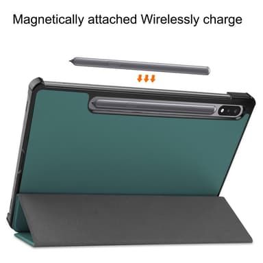 SKALO Samsung Tab S8 Trifold Suojakotelo - Vihreä