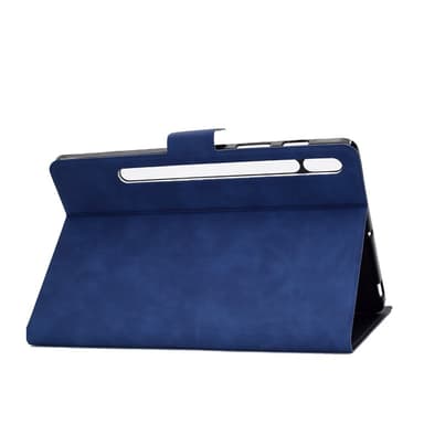 SKALO Samsung Tab S7/S8 PU-nahkainen Lompakkokotelo - Sininen