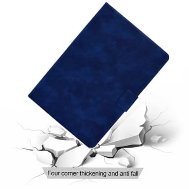 SKALO Samsung Tab S7/S8 PU-nahkainen Lompakkokotelo - Sininen
