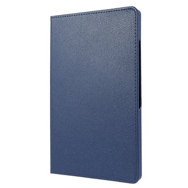 SKALO Samsung Tab A8 10.5 (2021/2022) 360 Litchi Suojakotelo - Tummansininen