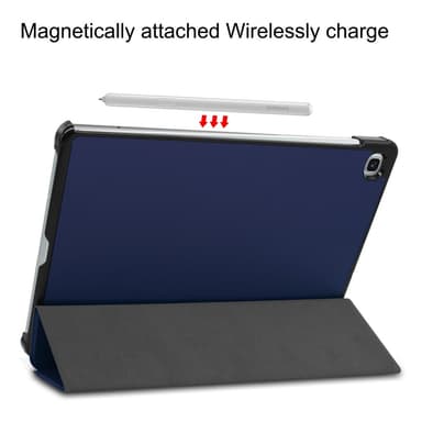 SKALO Samsung Tab S6 Lite Trifold Suojakotelo - Tummansininen