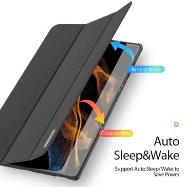 DUX DUCIS Samsung Tab S8 Ultra DOMO Series Trifold Suojakotelo - Musta