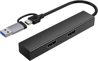 Ezcap Dual Video Recording Card HDMI-USB CAMLink 1080p 60fps suoratoisto, harrastus ja toimistotyö