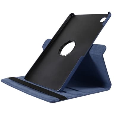 SKALO Samsung Tab A8 10.5 (2021/2022) 360 Litchi Suojakotelo - Tummansininen