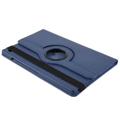 SKALO Samsung Tab A8 10.5 (2021/2022) 360 Litchi Suojakotelo - Tummansininen