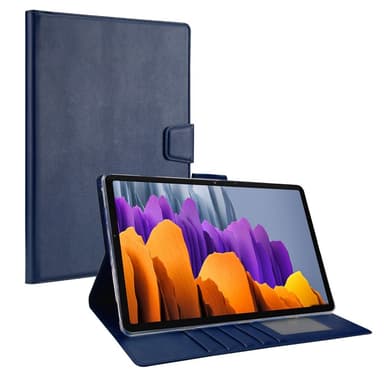 SKALO Samsung Tab S7/S8 PU-nahkainen Lompakkokotelo - Sininen