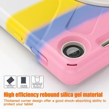 SKALO Lenovo Tab M10 (Gen 3) Extra Shockproof Armor Iskunkestävä kuori - Rainbow