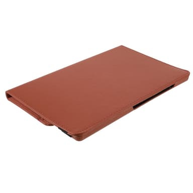 SKALO Samsung Tab A8 10.5 (2021/2022) 360 Litchi Suojakotelo - Ruskea