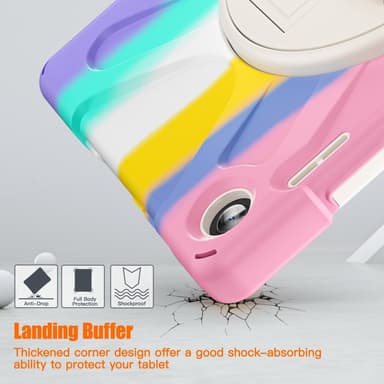 SKALO Lenovo Tab M10 (Gen 3) Extra Shockproof Armor Iskunkestävä kuori - Rainbow
