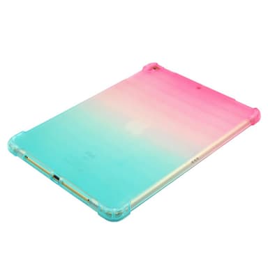 SKALO iPad 10.2 Gradient TPU Suojakuori - Pinkki-Turkoosi