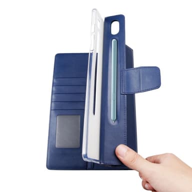 SKALO Samsung Tab S7/S8 PU-nahkainen Lompakkokotelo - Sininen