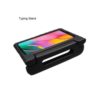 SKALO Samsung Tab A7 Lite Kuori kahvalla/telineellä - Musta