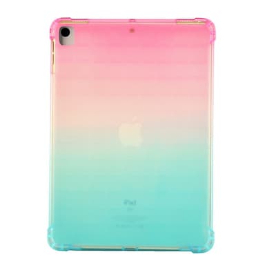 SKALO iPad 10.2 Gradient TPU Suojakuori - Pinkki-Turkoosi