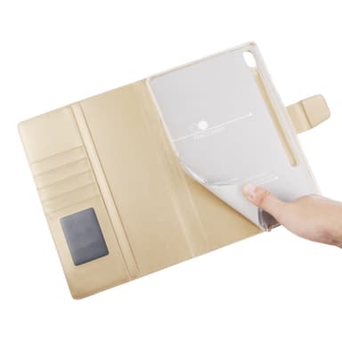 SKALO Samsung Tab S7/S8 PU-nahkainen Lompakkokotelo - Kulta