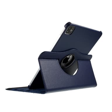 SKALO iPad Pro 11"" 360 Litchi Suojakotelo - Tummansininen